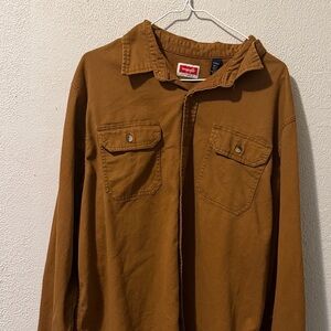 Wrangler Men's Tan Shirt Jacket